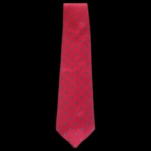 Oscar de la Renta Red Patterned Tie